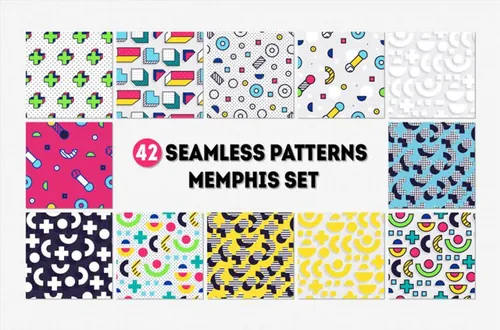 42款孟菲斯平铺图案MEMPHIS