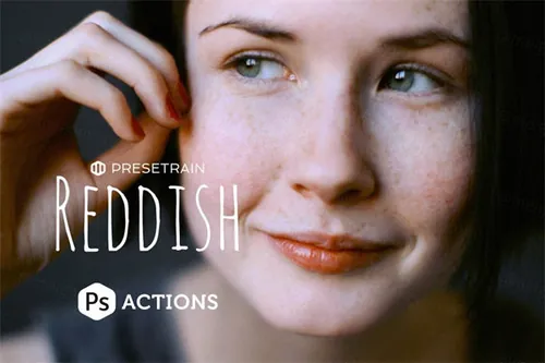 优雅的人像PS动作 Reddish Portrait Actions