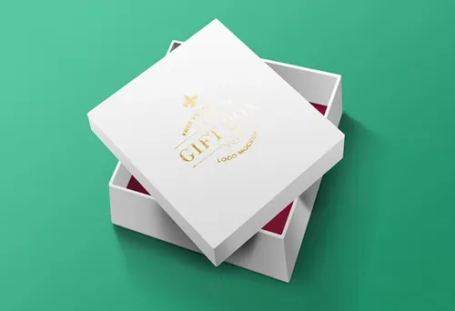 纸盒模型PSD贴图模板Free Gift Box PSD