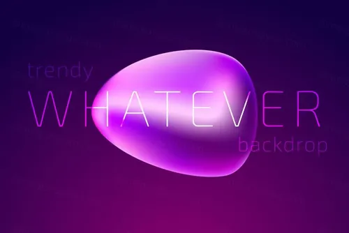 时尚蓝紫色舞台渐变形状背景未来科技AI矢量素材图 Trendy Colorful Fluid Gradient