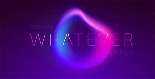 时尚蓝紫色舞台渐变形状背景未来科技AI矢量素材图 Trendy Colorful Fluid Gradient