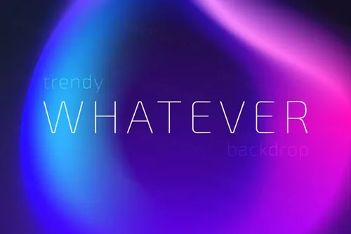 时尚蓝紫色舞台渐变形状背景未来科技AI矢量素材图 Trendy Colorful Fluid Gradient