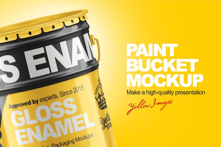 油漆桶模型PSD贴图模板Paint Bucket Mockup Vol009