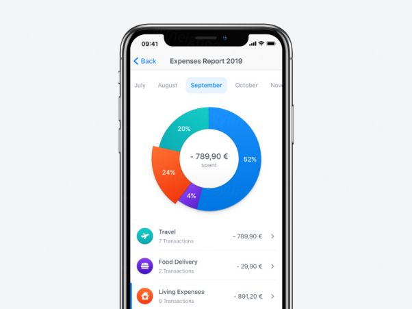 费用报表界面UI素材免费下载 Expenses Report UI