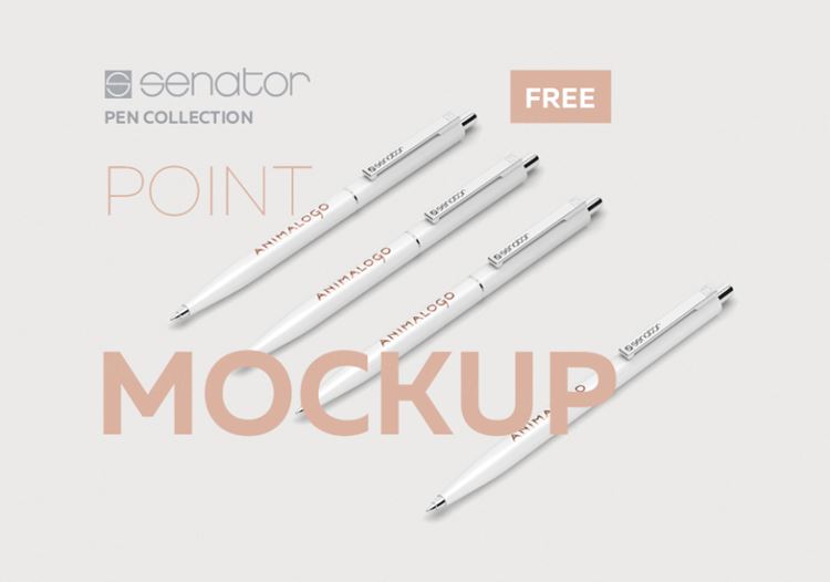 Senator pen mockup 笔身广告贴图展示