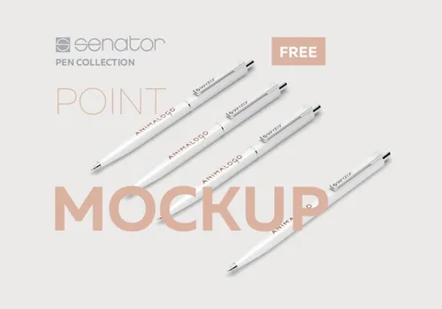 Senator pen mockup 笔身广告贴图展示