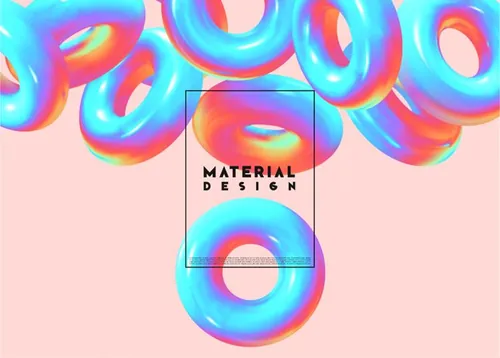 几何悬浮三维抽象立体元素 Chaos abstract background with 3d objects