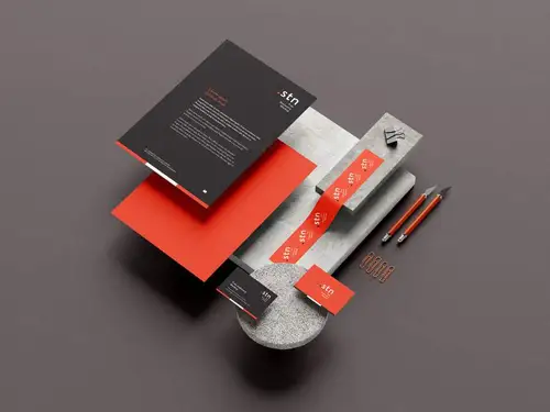 高品质品牌VI贴图设计提案样机PSD模板 Stationery Mockup 样机模版