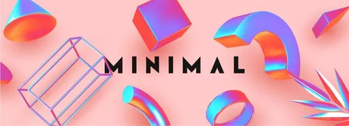 几何悬浮三维抽象立体元素 Chaos abstract background with 3d objects