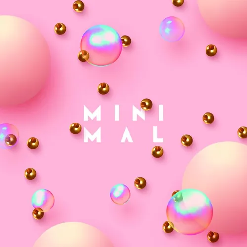 几何悬浮三维抽象立体元素 Chaos abstract background with 3d objects