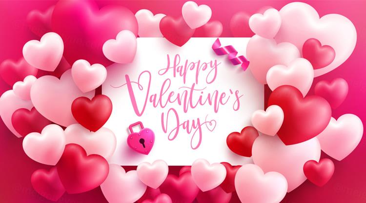 时尚情人节七夕爱情三八妇女节爱心气球活动促销EPS矢量海报插