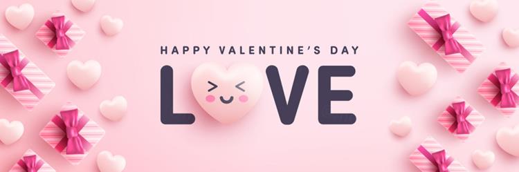 可爱卡通粉嫩情人节七夕三八妇女节爱心礼盒礼赠活动折扣促销EP