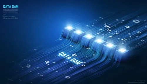 大数据未来科技服务器5G通讯高科技创意概念广告海报PSD模板