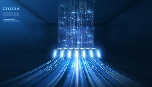 大数据未来科技服务器5G通讯高科技创意概念广告海报PSD模板