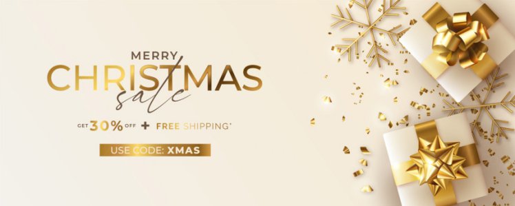 2021年金色圣诞节新年装饰贺卡EPS矢量海报素材 Merry christmas greeting card