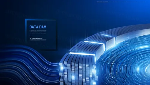 大数据未来科技服务器5G通讯高科技创意概念广告海报PSD模板