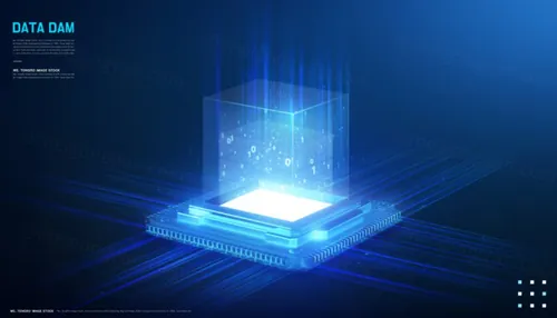 大数据未来科技服务器5G通讯高科技创意概念广告海报PSD模板