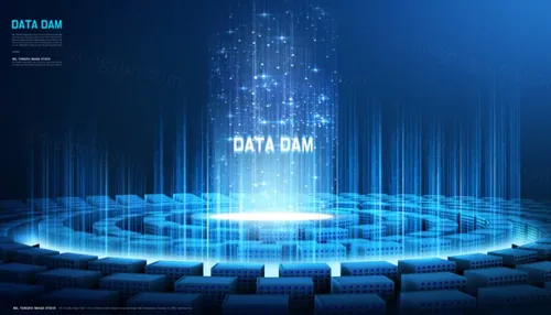 大数据未来科技服务器5G通讯高科技创意概念广告海报PSD模板