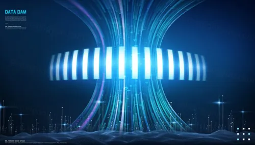 大数据未来科技服务器5G通讯高科技创意概念广告海报PSD模板
