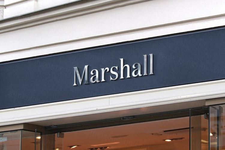 商铺店面立体店标金属字LOGO商标设计提案样机模板 Logo