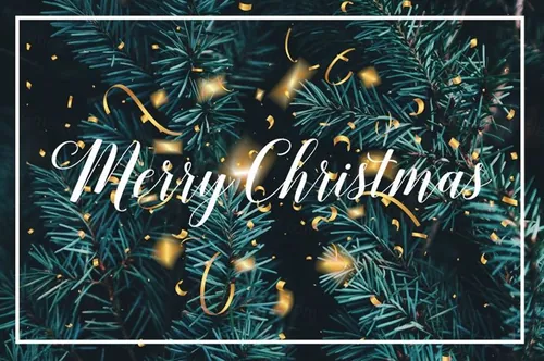 圣诞金色彩带新年彩带矢量素材 Gold confetti o