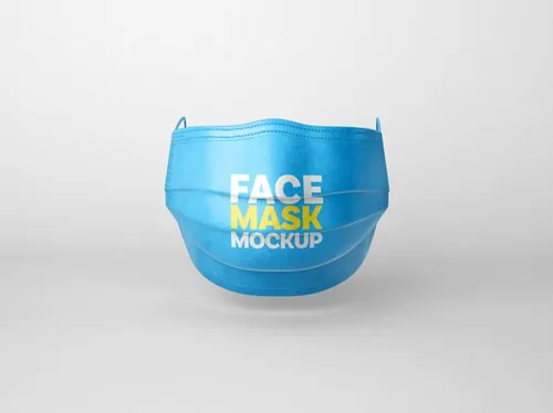 卫生病毒防护口罩设计提案样机PSD模板 Mask Mockup