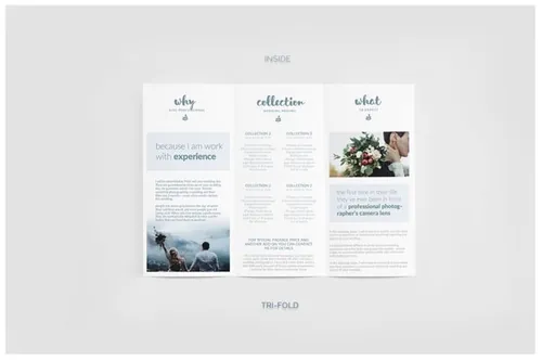 三折页图片画册模板 Photography Trifold Brochure 1949619