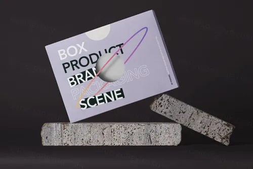 包装盒品牌设计展示样机模板 Product Packaging Box Mockup Scene
