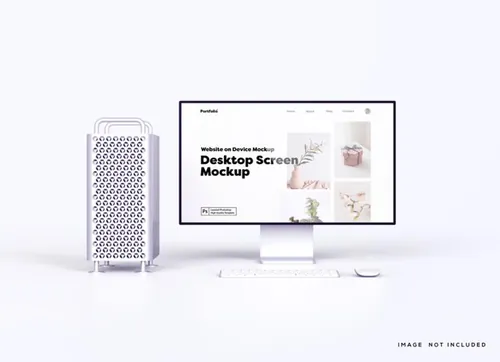 Apple苹果电脑Web UI设计场景贴图展示PSD样机模板