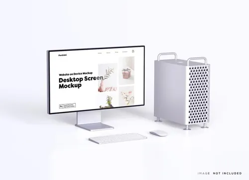 Apple苹果电脑Web UI设计场景贴图展示PSD样机模板