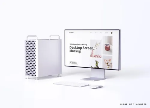 Apple苹果电脑Web UI设计场景贴图展示PSD样机模板