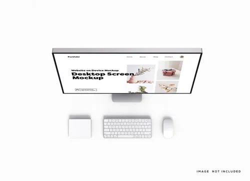 Apple苹果电脑Web UI设计场景贴图展示PSD样机模板