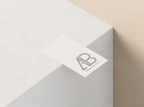 Business Card With Cutout Mockup