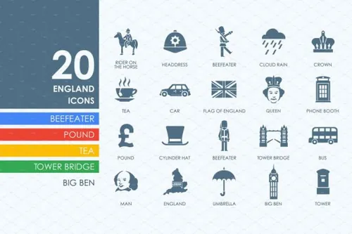 英格兰图标 20 England icons