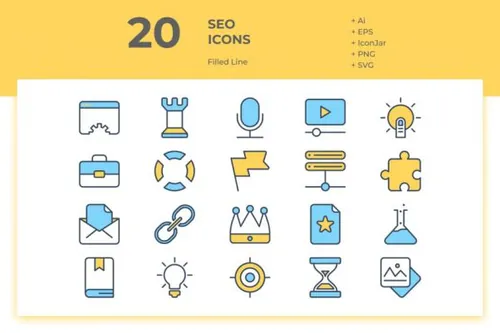 20个SEO图标icon