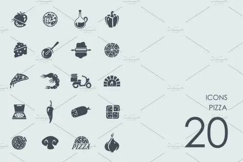 披萨图标 Pizza icons
