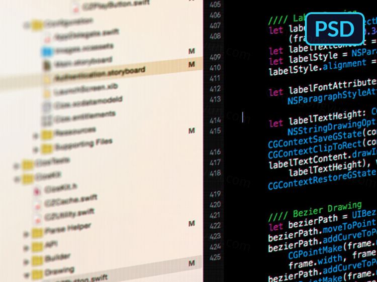 监视器拍摄截图模型PSD贴图模板Monitor Mockup