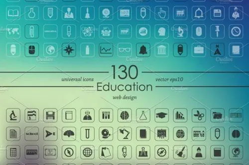 教育图标 130 education icons