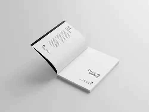 高品质书籍封面内页设计提案贴图样机PSD模板 Book Mockup 样机模版