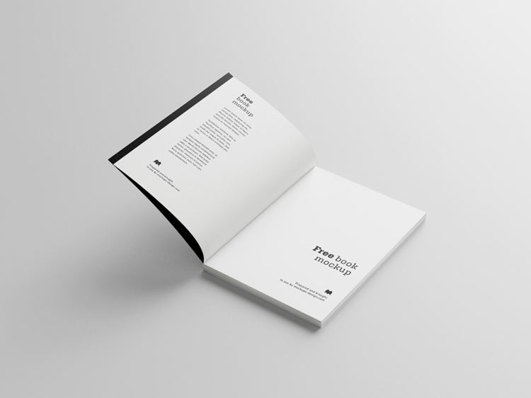 高品质书籍封面内页设计提案贴图样机PSD模板 Book Mockup