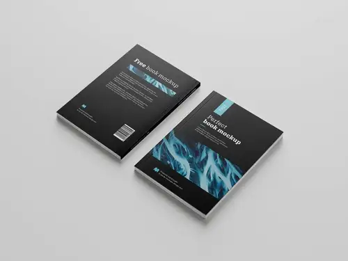 高品质书籍封面内页设计提案贴图样机PSD模板 Book Mockup 样机模版