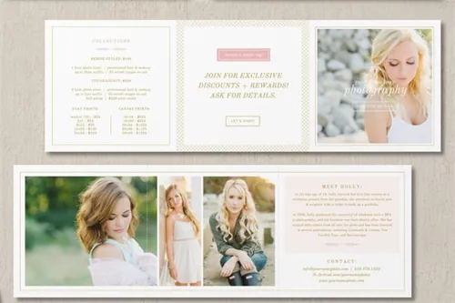 高级摄影师画册模板 Senior Photographer Brochure