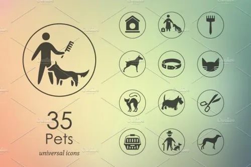 35个宠物图标 35 pets icons