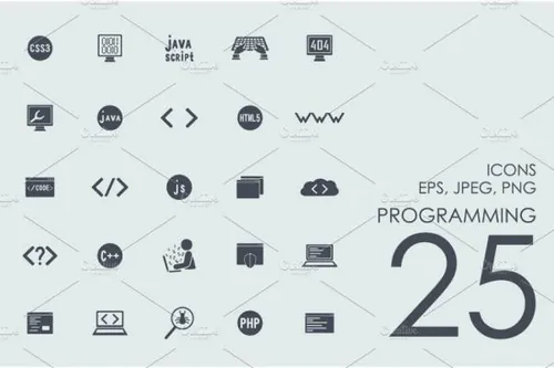 25个编程相关的图标 25 programming icons