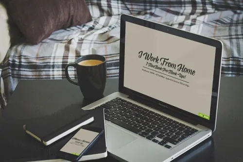 笔记本电脑模型PSD贴图模板Morning Device Mock-ups