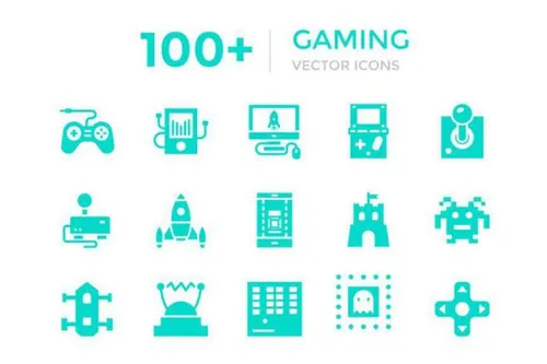 游戏相关元素图标 100  Gaming Vector Icons