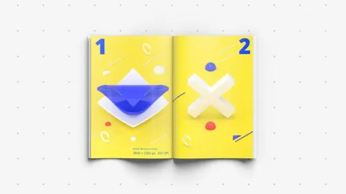 高质量精美的书籍杂志模型PSD贴图模板Toffy 4 PSD Magazine Mockups