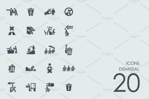 解雇相关图标 Dismissal icons