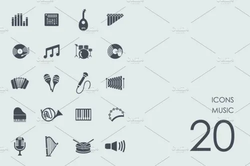 音乐器材图标 Music icons
