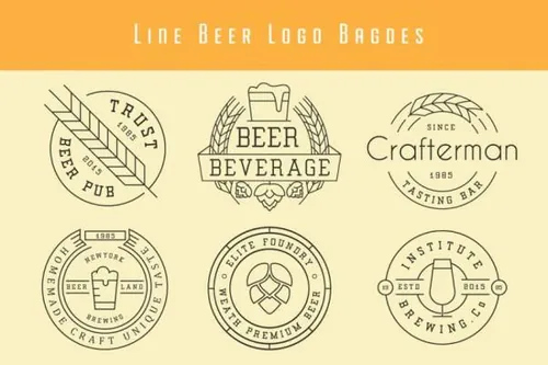 啤酒徽章和徽标 Beer Badges And Logos